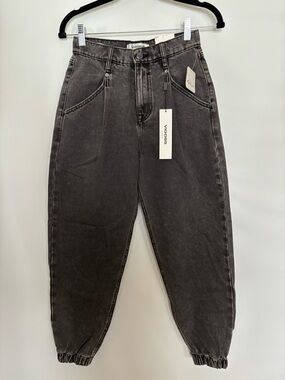Vigoss Axl Balloon Jeans Joggers Black Size 24 NWT from Free People